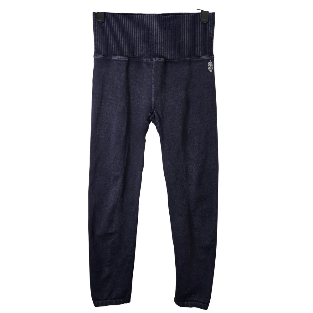 Free People Movement Leggings High Rise Blue Activewear Gym Workout‎ Womens